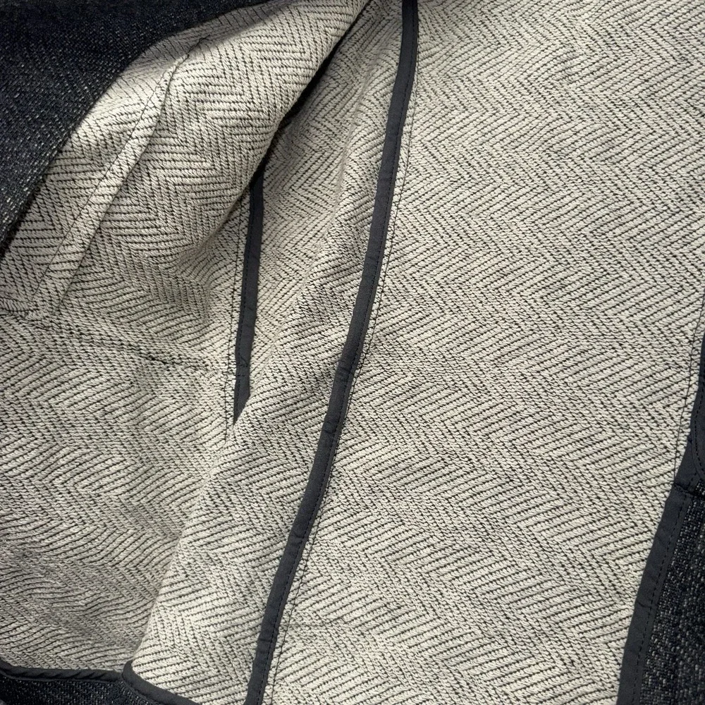 Zara Boys 13/14 Grey Knit Wear Blazer Jacket Tweed